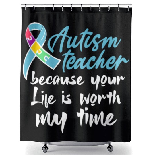 Autism Teacher Shower Curtains