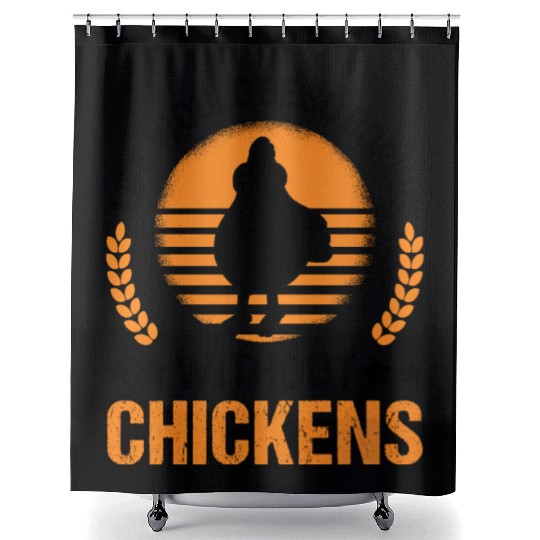 Chickens Chicken Farm Farmer Shower Curtains