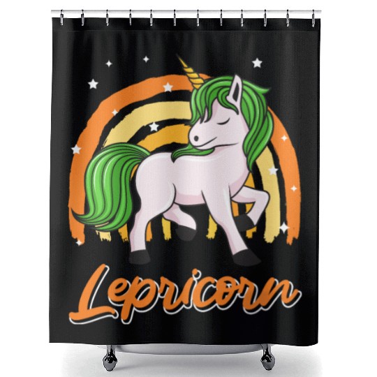 Lepricorn St. Patrick's Day Unicorn Women Shower Curtains