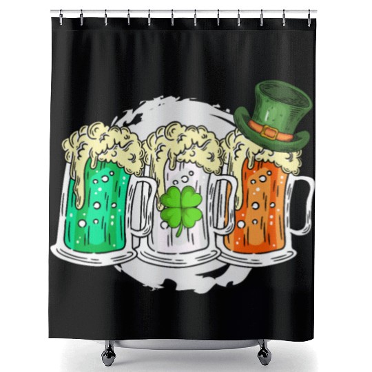 Ireland beer Irish St. Patrick's Day Shower Curtains