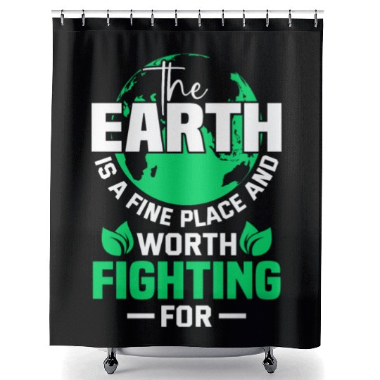 The Earth is a Earth Day Planet Environment Trees Shower Curtains
