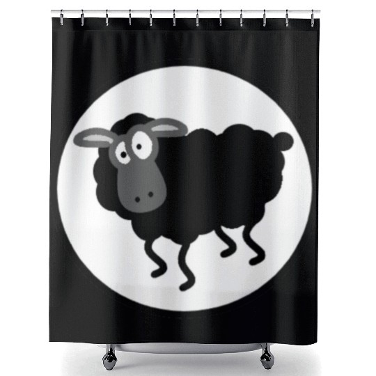 Black Sheep Shower Curtains