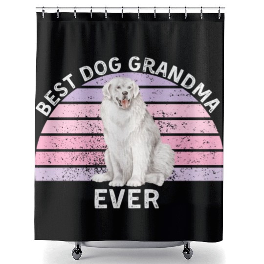 Funny Great Dane dog best dog grandma ever Shower Curtains