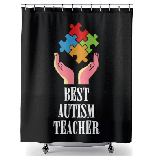 Autism Teacher Shower Curtains