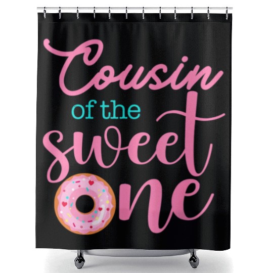 Cousin of Sweet One 1st First Birthday Matching Shower Curtains