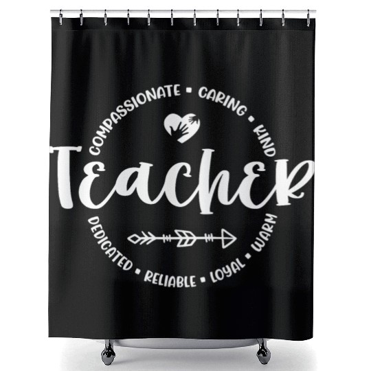 Teacher Appreciation Round Circle Shower Curtains