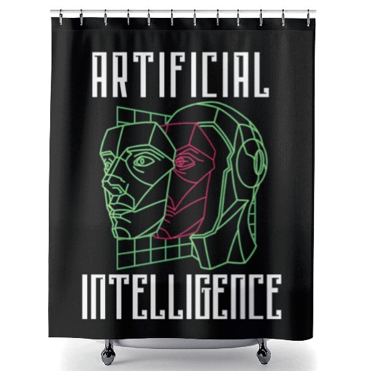 Deep Learning AI Artificial Intelligence Robotics Shower Curtains
