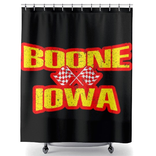 Boone Iowa IA Midwest Hobby Stock Modified Race Ca Shower Curtains