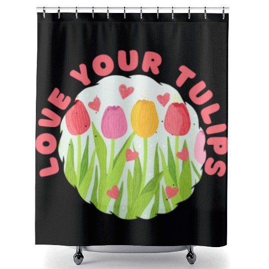 Tulip Gardening Tulips Shower Curtains