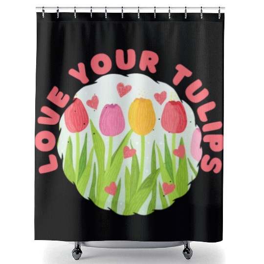Tulip Gardening Tulips Shower Curtains