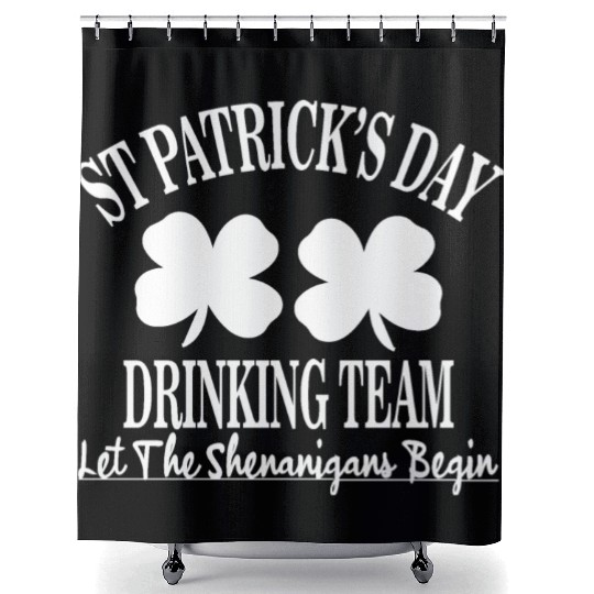 St Patrick Day Drinking Team Let The Shenanigan Shower Curtains