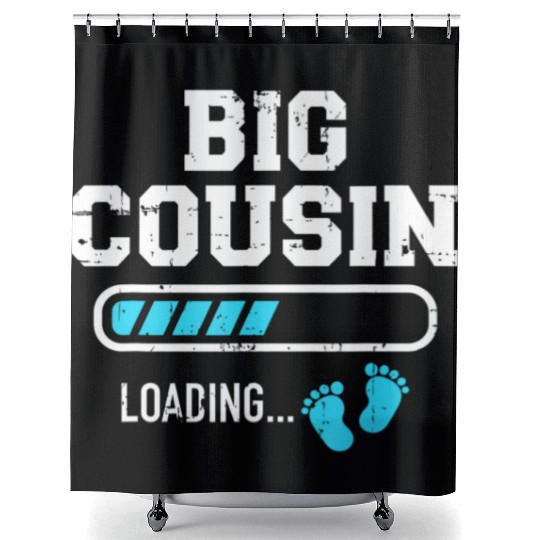 Big cousin loading bar Shower Curtains