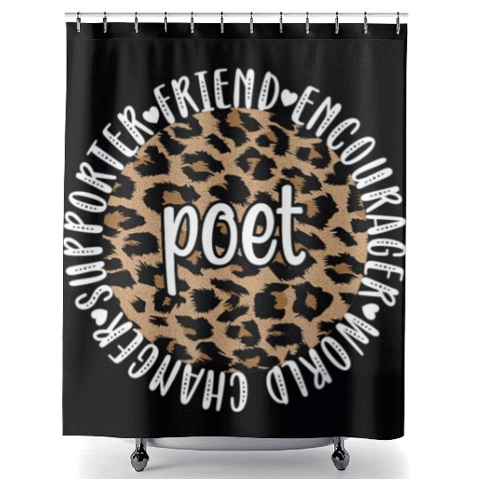 Poetry Poet Poetry Lover Poem Writer Shower Curtains