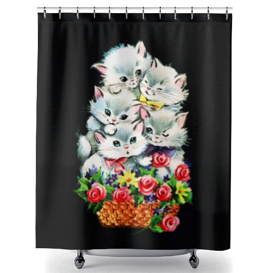 Vintage Spring Shower Curtains