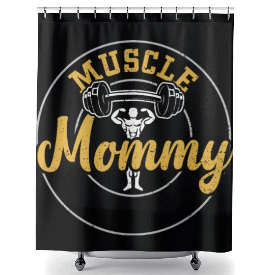 Muscle Mommy - Gym Shower Curtains