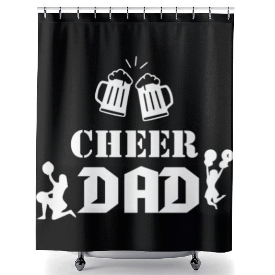 cheer dad Shower Curtains