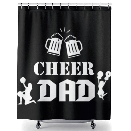 cheer dad Shower Curtains