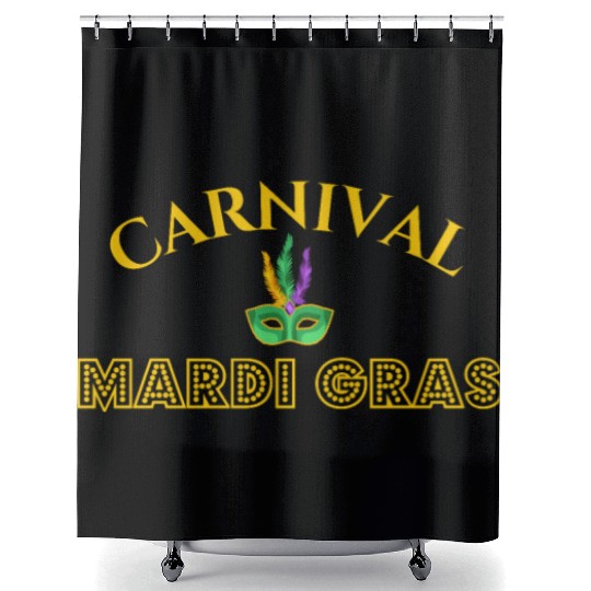 Mardi Gras Carnival Fiesta Party Louisiana New Orl Shower Curtains