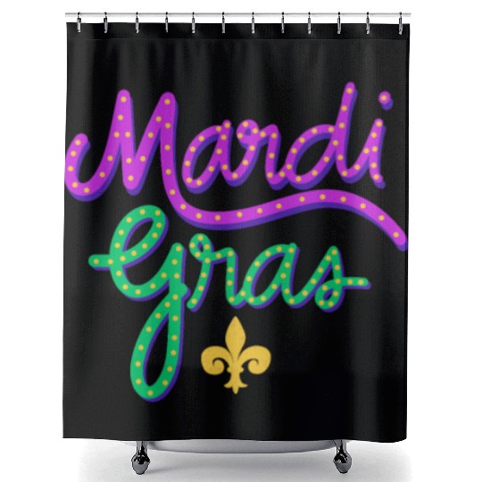 Mardi Gras Carnival Fiesta Party Louisiana New Orl Shower Curtains