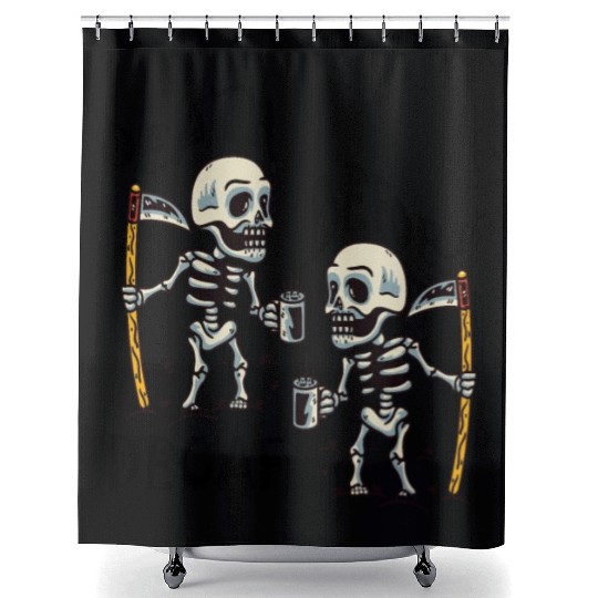 Death Before Decaf Cool Shower Curtains