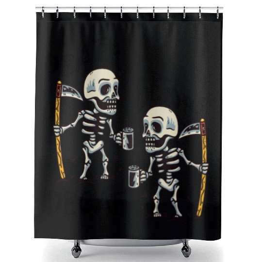 Death Before Decaf Cool Shower Curtains