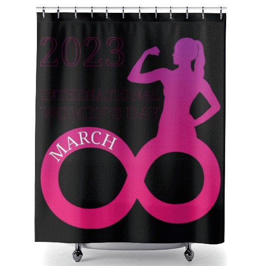 INTERATIONAL WOMEN'S DAY 8 MARCH 2023 For Women Shower Curtains