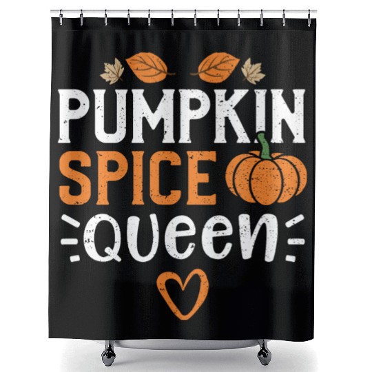 Pumpkin Spice Queen - Pumpkin Shower Curtains