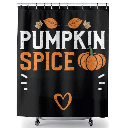 Pumpkin Spice - Pumpkin Shower Curtains
