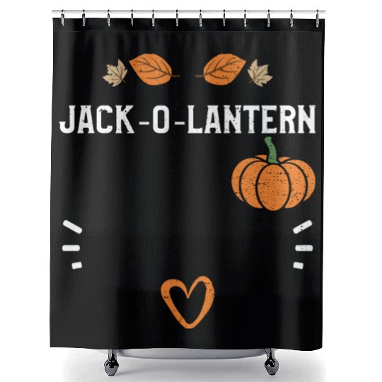 Jack-O-Lantern - Pumpkin Shower Curtains