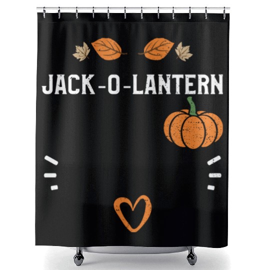 Jack-O-Lantern - Pumpkin Shower Curtains
