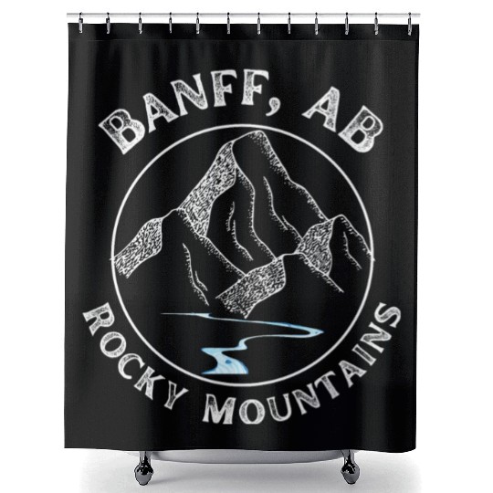 Banff Alberta Rocky Mountains Shower Curtains