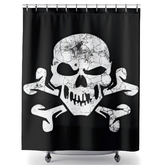 Pirate Skull And Crossbones Shower Curtains