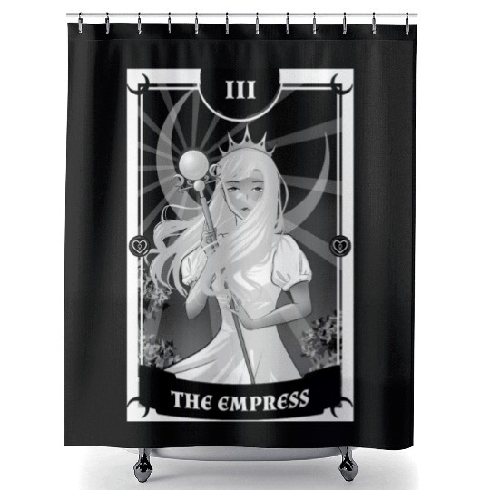 Anime Tarot Card The Empress Gothic Shower Curtains
