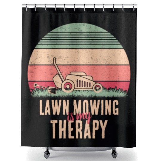 Lawn Mowing Lawn Care Shower Curtains