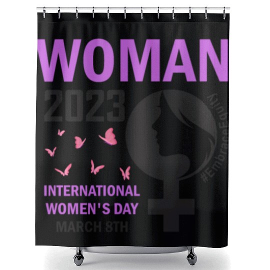 International Women's Day 2023 Embrace Equity Shower Curtains