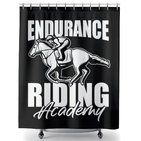 Horse Riding Academy Endurance Riding Shower Curtains