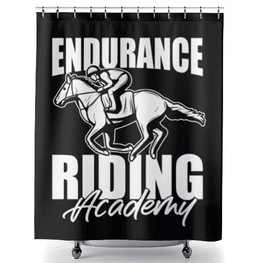 Horse Riding Academy Endurance Riding Shower Curtains