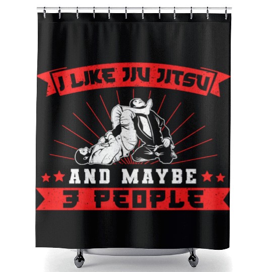 Brazilian Jiu Jitsu MMA Bjj Hugger Shower Curtains
