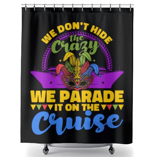 Mardi Gras Street Festival Mardi Gras Costume Mard Shower Curtains