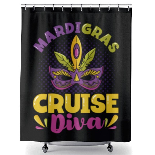 Mardi Gras Cruise Mardi Gras Street Festival Mardi Shower Curtains