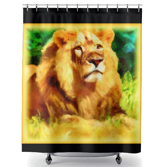 Lion King In The Forest. Buy Now Shower Curtains