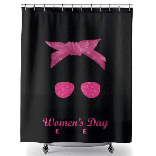 International Women's Day 2023 Embrace Equity Shower Curtains