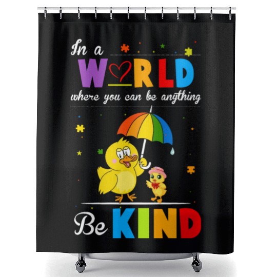 Teacher Life Be Kind Gift For Teacher Cat In Hat Shower Curtains