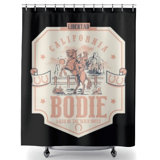 bodie california wild west town Shower Curtains
