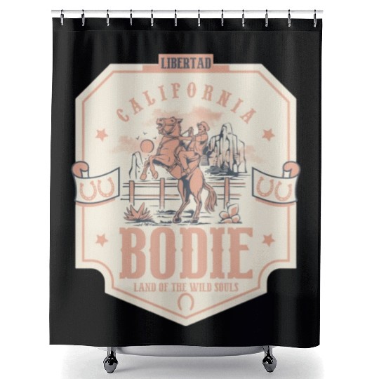 bodie california wild west town Shower Curtains
