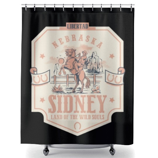 sidney nebraska wild west town Shower Curtains
