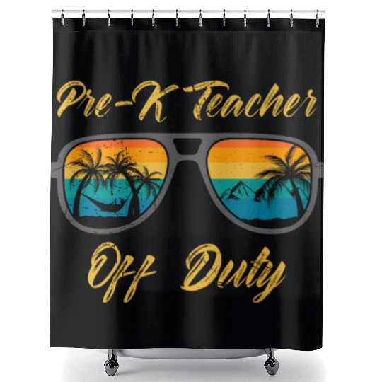 Preschool kindergarten educator off duty teacher Shower Curtains