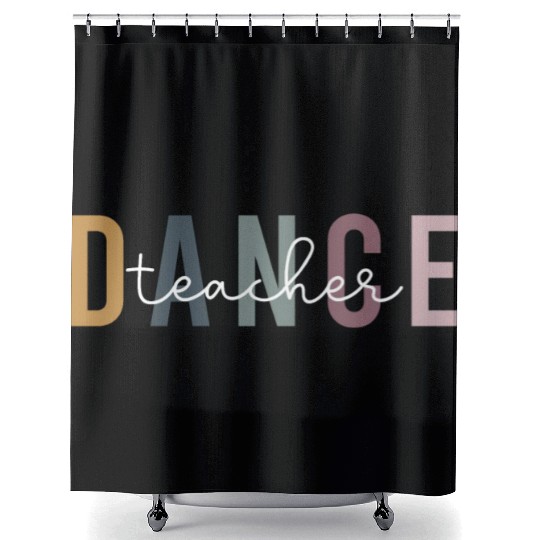 Dance Teacher Retro Shower Curtains Ballet Dance