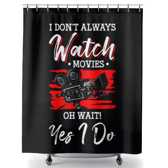Movie Star Movie Quotes Movie Night Festival Shower Curtains