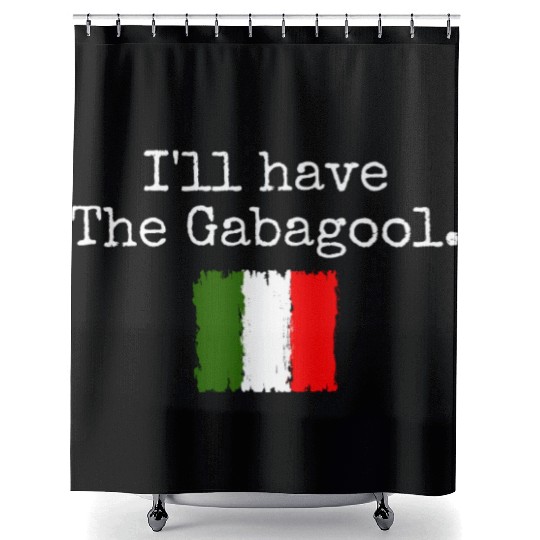 I'll Have The Gabagool Italian Pride Italy Flag Shower Curtains